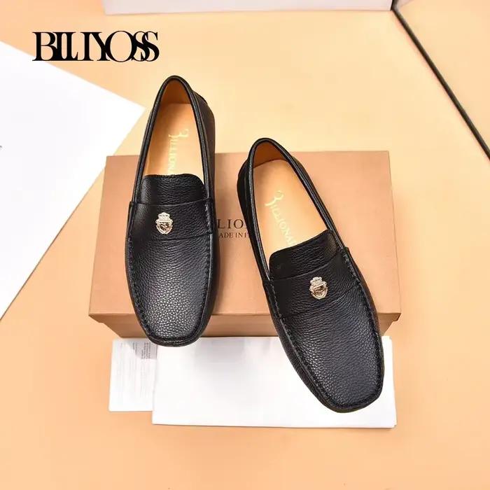 Chaussures pour hommes BLLIYOSS BILLIONAIRE en cuir de veau à motif litchi