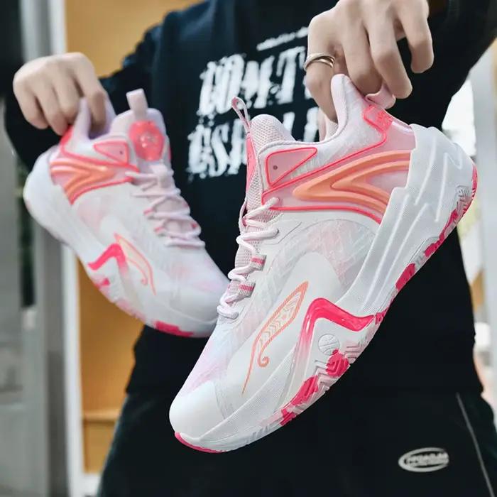 Chaussures de basketball 2026 pour hommes – Baskets de sport montantes respirantes avec amorti pour l'extérieur