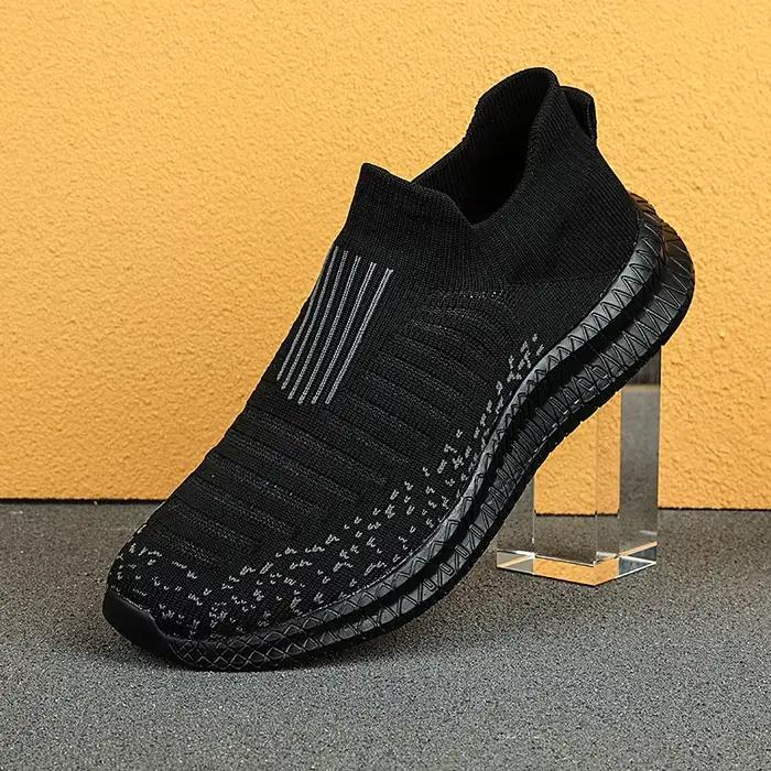 Mocassins d'été pour hommes baskets respirantes confortables et décontractées à la mode pour homme printemps automne sneakers rayées grandes tailles