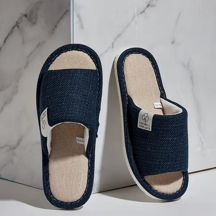 Pantoufles en lin pour hommes