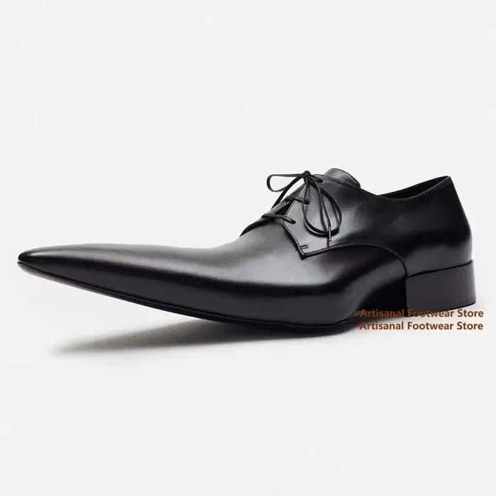 Chaussures Derby à bout pointu pointu pour hommes