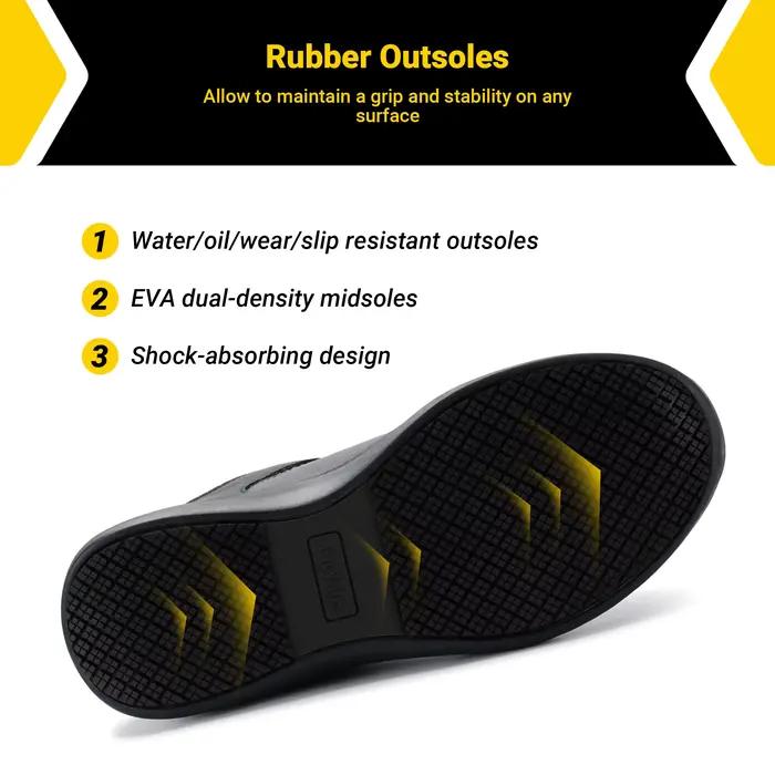 Chaussures de travail à bout large en acier Fittington pour hommes