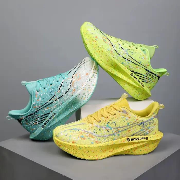 Chaussures de course pour hommes avec caractéristiques lumineuses