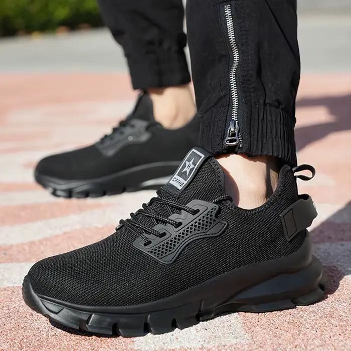 Chaussures de sécurité légères pour hommes 2026 avec embout en acier – Baskets de travail protectrices anti-écrasement et anti-perforation – Chaussures indestructibles