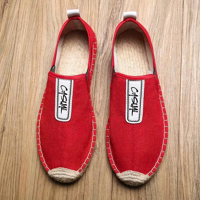 Lin mâle chaussures décontractées mocassins