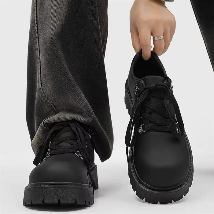 Chaussures derby homme en cuir artificiel pour printemps automne occassions décontractées ajustement précis confortable polyvalent à offrir