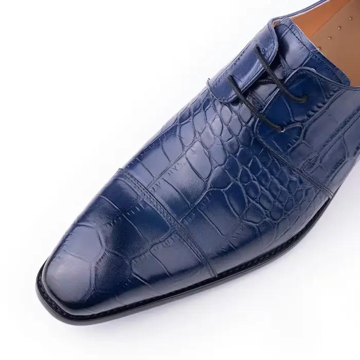 Chaussures de luxe en cuir véritable pour hommes