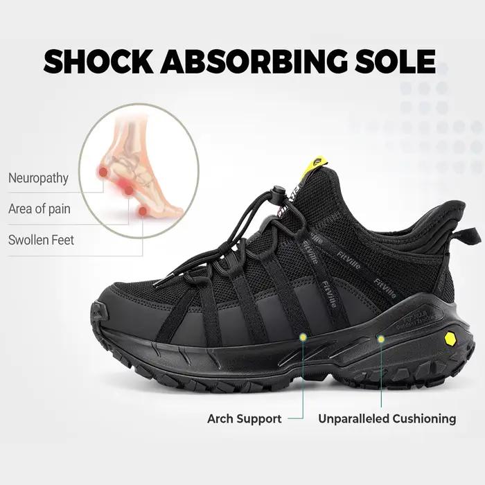 Chaussures larges à enfiler pour hommes