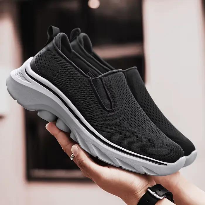 Chaussures de marche pour hommes automne nouveaux personnes âgées grande taille léger antidérapant quotidien