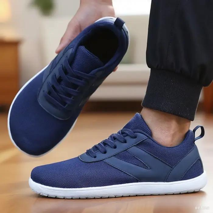 Chaussures pieds nus en maille baskets minimalistes à bout large pour hommes chaussures décontractées légères et respirantes chaussures de course de créateur espadrilles décontractées