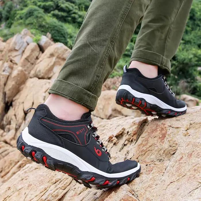 Chaussures de randonnée imperméables ZZXJYWFZD pour homme, polyester, lycra, semelles EVA et TPU, confort maximal pour randonnée, jogging, camping, course à pied, marche et rencontres