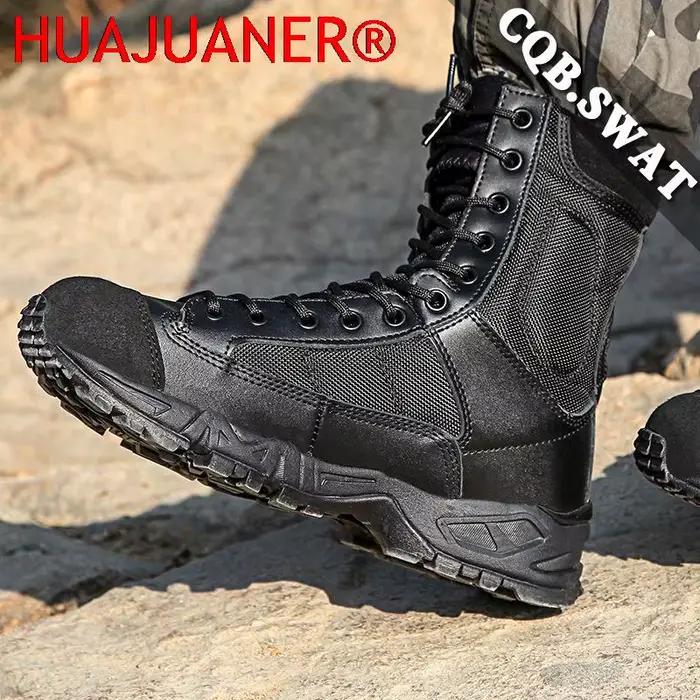 Nouveau Sport armée hommes Combat bottes tactiques en plein air randonnée désert cuir bottines
