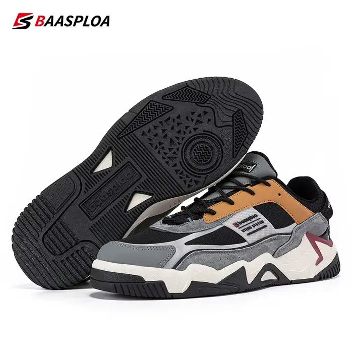 Baasploa-Chaussures décontractées pour hommes, baskets de marche imperméables, chaussures de tennis confortables pour hommes, chaussures de course coordonnantes, nouvelle mode