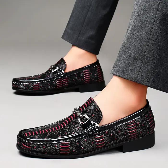 Mocassins en cuir véritable pour hommes