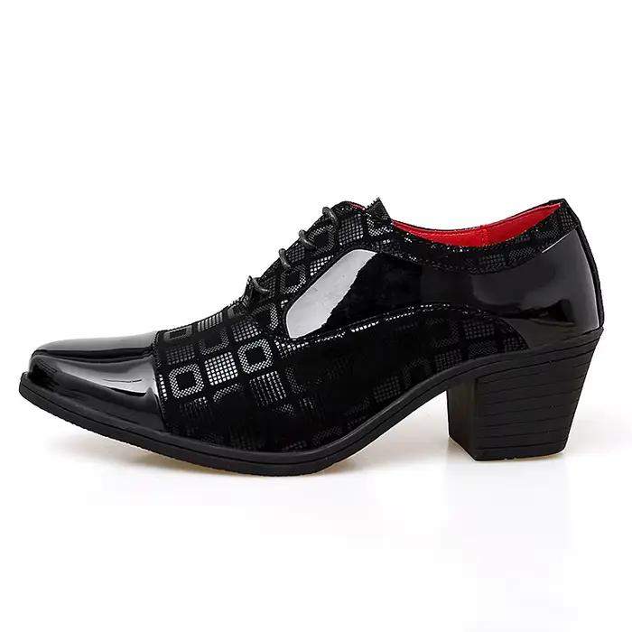 Hommes chaussures formelles talons hauts