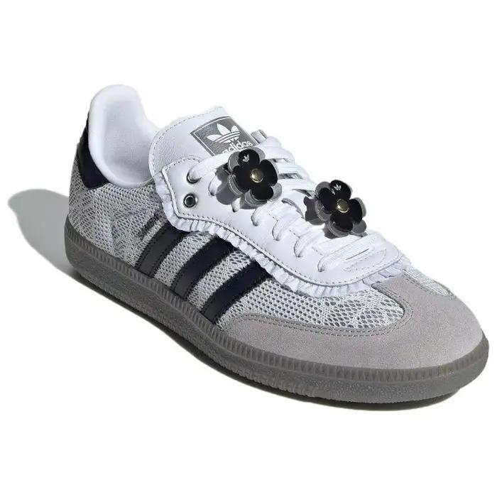 Chaussures de skate Adidas Originals Samba OG en cuir pour femmes et hommes basse et légère polyvalente pour les sports et mode
