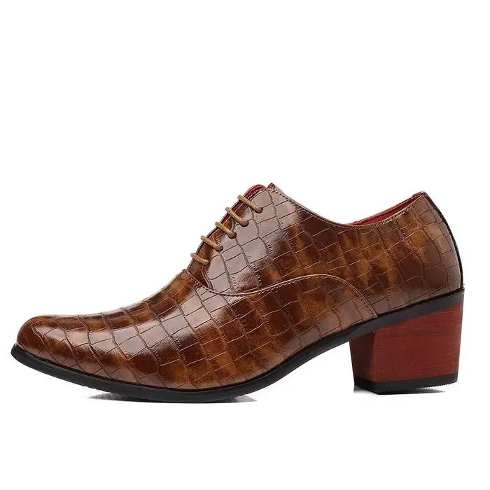 Chaussures habillées rouges de luxe pour hommes