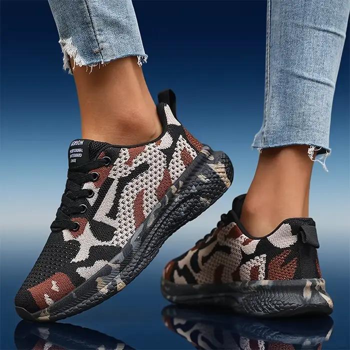 Chaussures pour hommes Camouflage chaussure de sport respirant anti-dérapant chaussures de randonnée en plein air vert été 2025 chaussures de créateur Train élégant