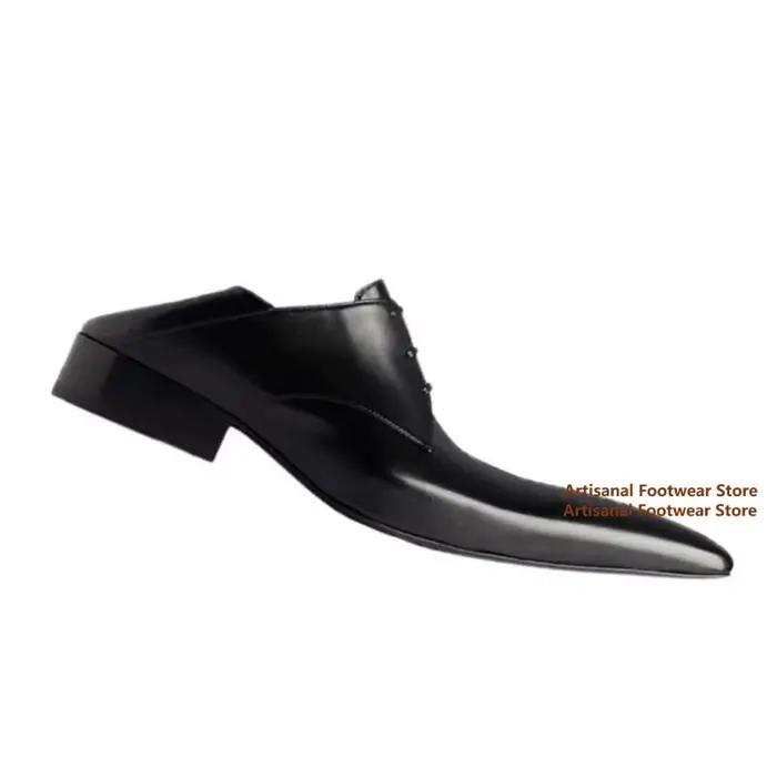 Chaussures Derby à bout pointu pointu pour hommes