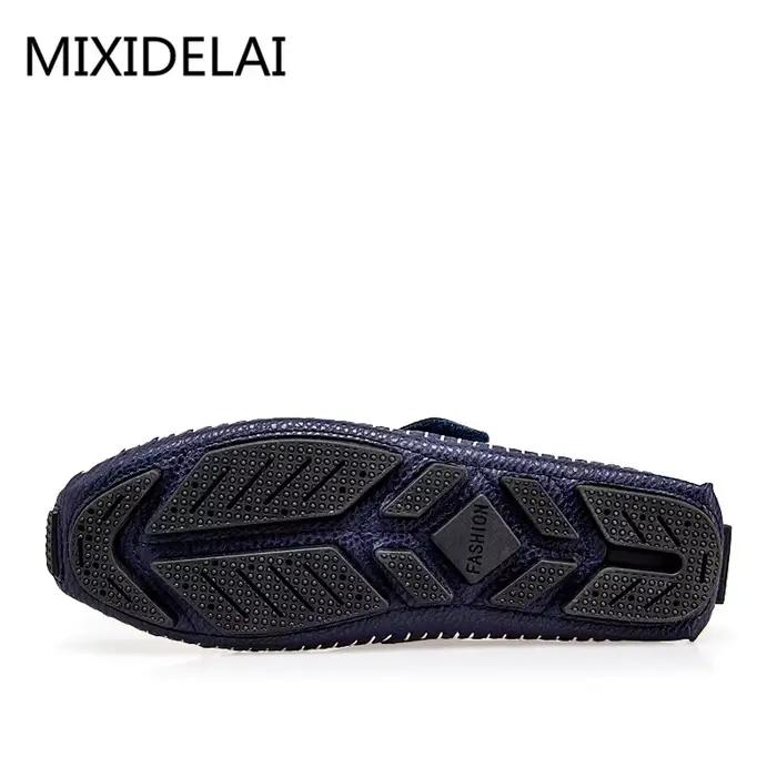 Mocassins MIXIDELAI tendance pour hommes – Chaussures décontractées respirantes d'été à scratchs pour la conduite et la