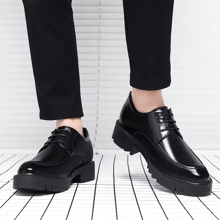 Hommes chaussures mode 8-10 cm hauteur augmentant chaussure automne à l'intérieur
