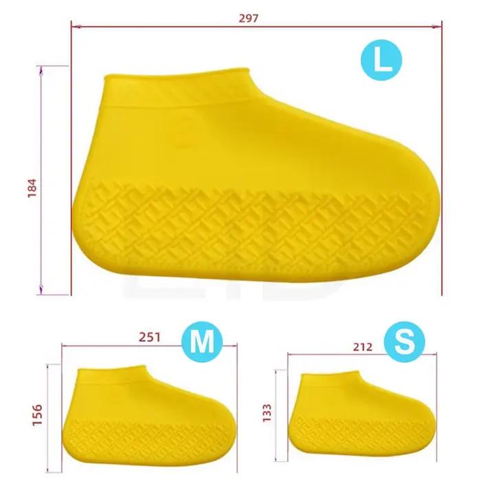 Protecteur de chaussures unisexe en Silicone, imperméable, réutilisable, pour les jours de pluie, pour l'intérieur et l'extérieur