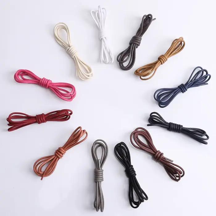 Lacets ronds cirés pour chaussures habillées pour hommes – imperméables et durables