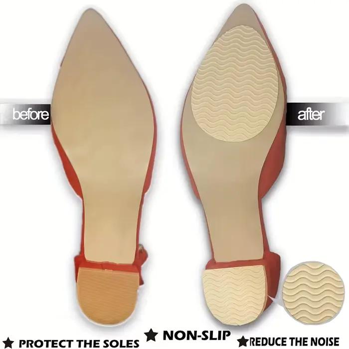 4 pièces de coussinets de semelles de chaussures en caoutchouc antidérapants – peuvent améliorer la stabilité