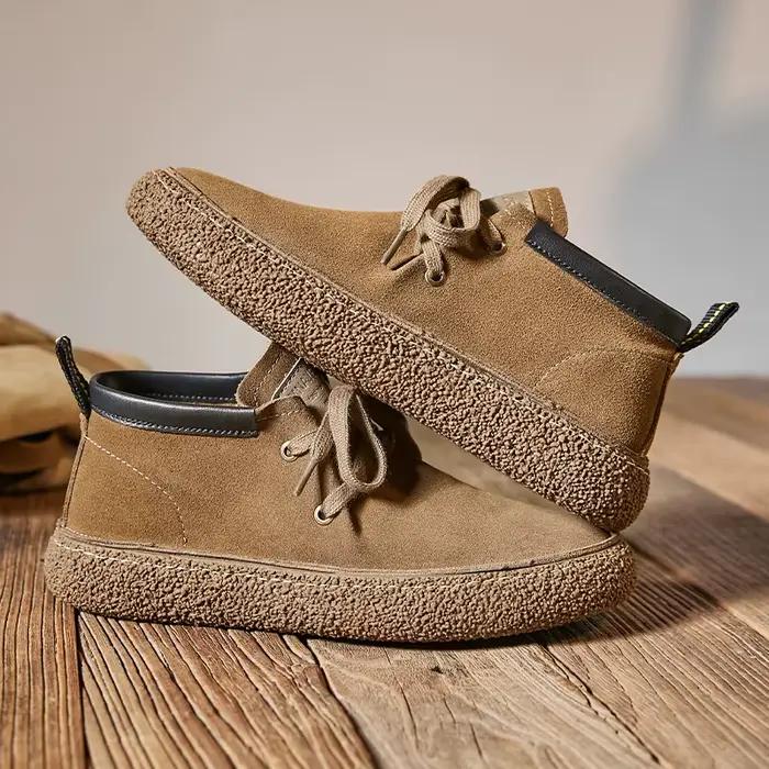 Chaussures décontractées Sanzoog en daim de vache antidérapantes pour homme, printemps automne, confort respirant, design élégant, occassions décontractées