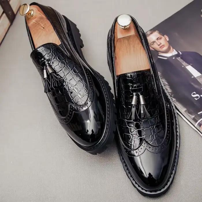 Mocassins en cuir italien pour hommes