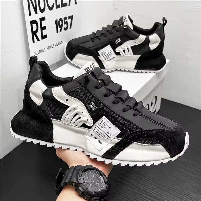 Baskets pour hommes marque de luxe chaussures décontractées respirant Sport