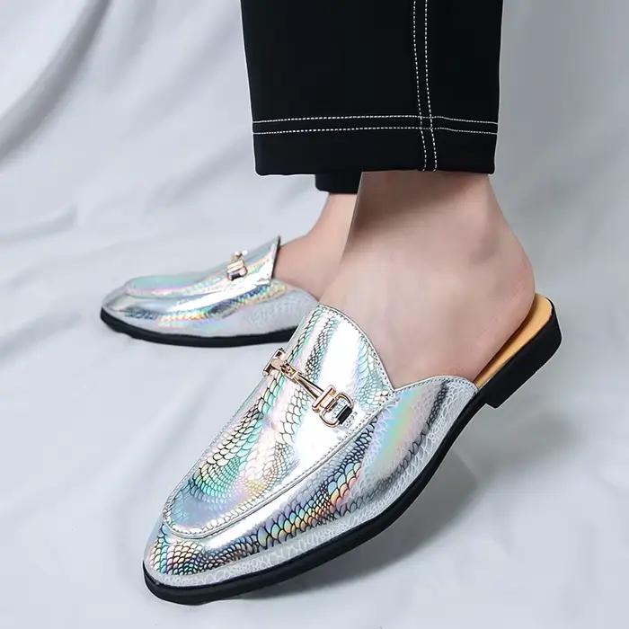 Mocassins décontractés pour homme en cuir fendu, mocassins sociaux respirants et imperméables, idéaux pour printemps automne, occassions décontractées