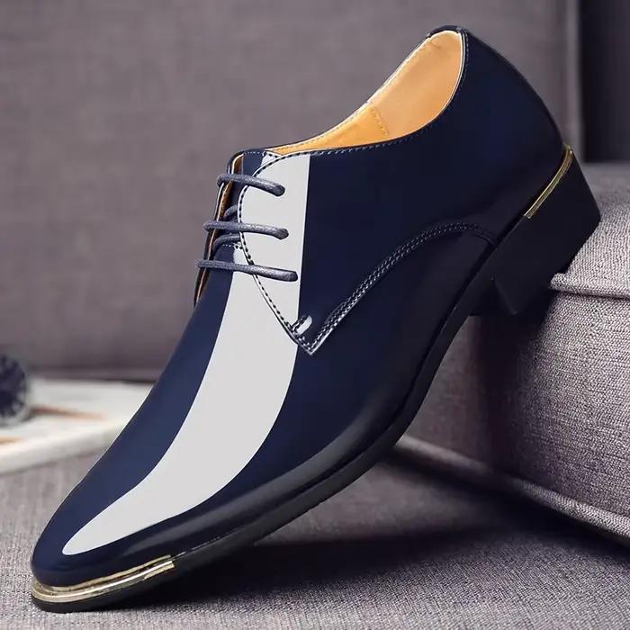 Chaussures en cuir verni pour hommes