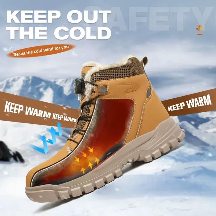 Chaussures de sécurité imperméables et respirantes avec boucle en métal pour homme
