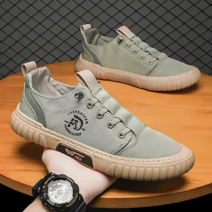 Hommes chaussures décontractées respirant glace soie toile chaussures mocassins baskets en plein air confort sans lacet plat vulcanisé chaussures adultes mocassins