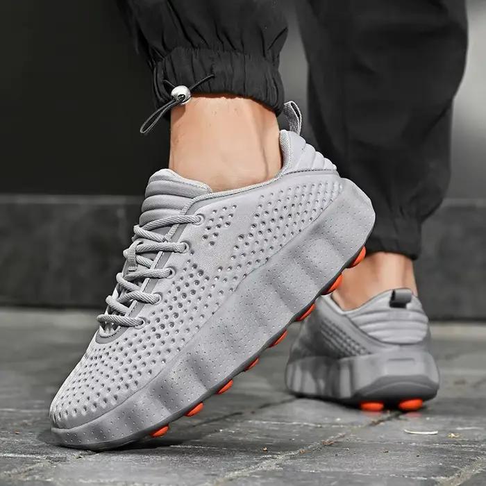 Chaussures décontractées homme semelle épaisse baskets mode souples chaussures de marche respirantes été pour homme Zapatillas Hombre 88217 chaussures homme occassions spéciales