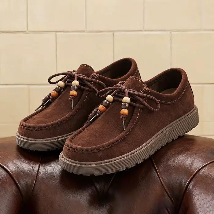 Mocassins et chaussures à enfiler en daim pour hommes