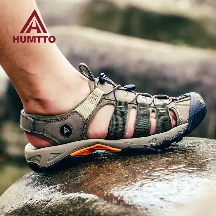 HUMTTO Été En Plein Air Sandales pour Hommes Respirant Randonnée Chaussures Eau Plage