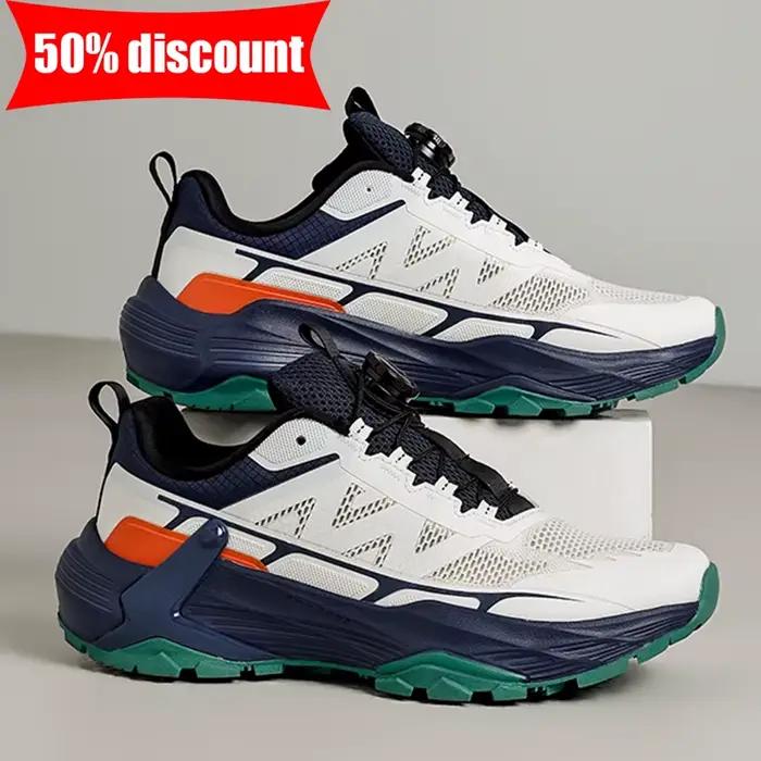 Chaussures de sport pour hommes, polyvalentes, confortables, à la mode, à semelle épaisse, flexibles, absorbant les chocs, chaussures de course, baskets respirantes en maille pour l'extérieur