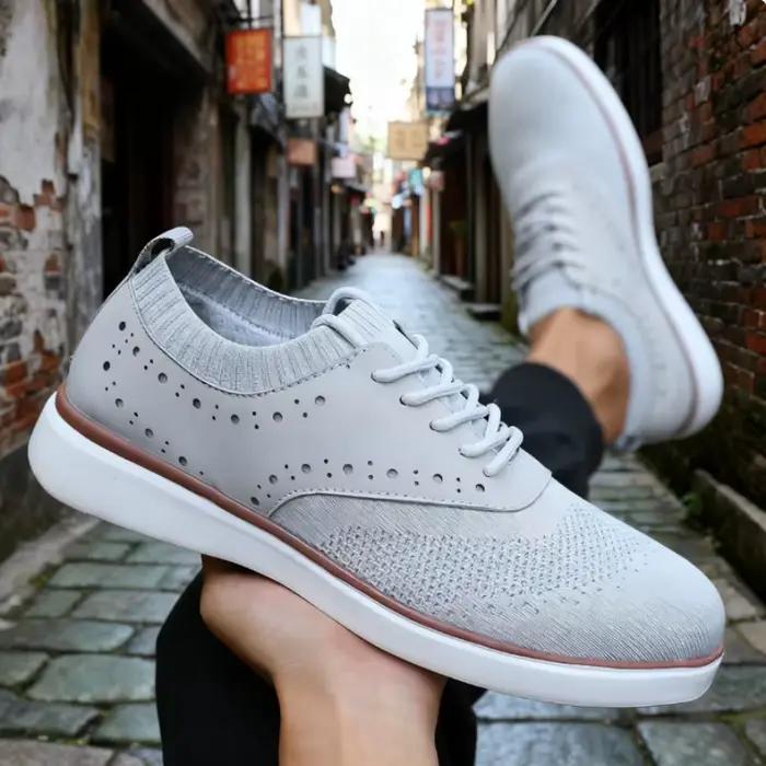 Nouvelles baskets décontractées homme LQEBK style bloc confortables et à la mode pour printemps automne