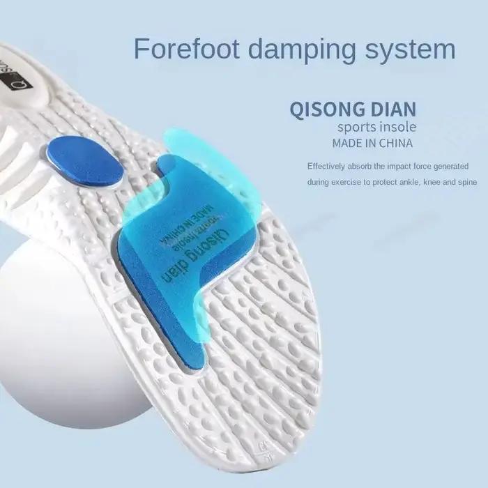 Semelles intérieures de Sport pour pieds, Inserts d'absorption des chocs souples, modèle orthopédique pour fasciite plantaire, chaussures pour hommes et femmes