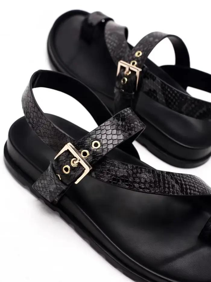 Sandales d'été en cuir véritable pour hommes