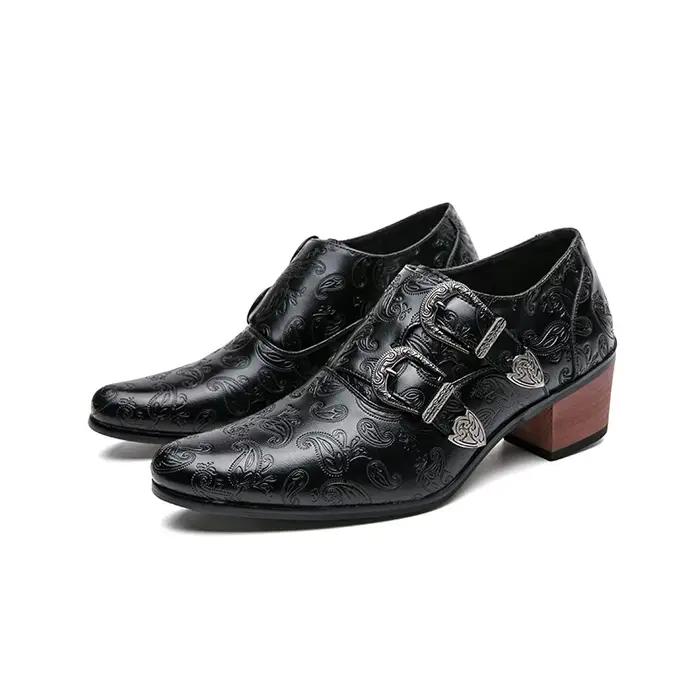 Mocassins décontractés en cuir pour hommes, chaussures d'affaires, robe formelle, mode de créateur