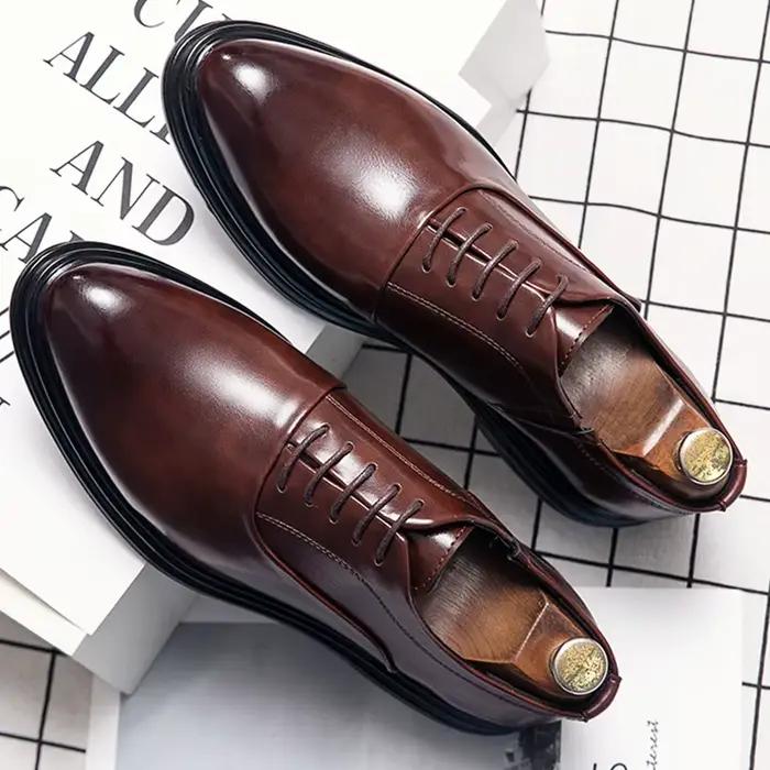 Classique Oxfords chaussures hommes rétro décontracté affaires
