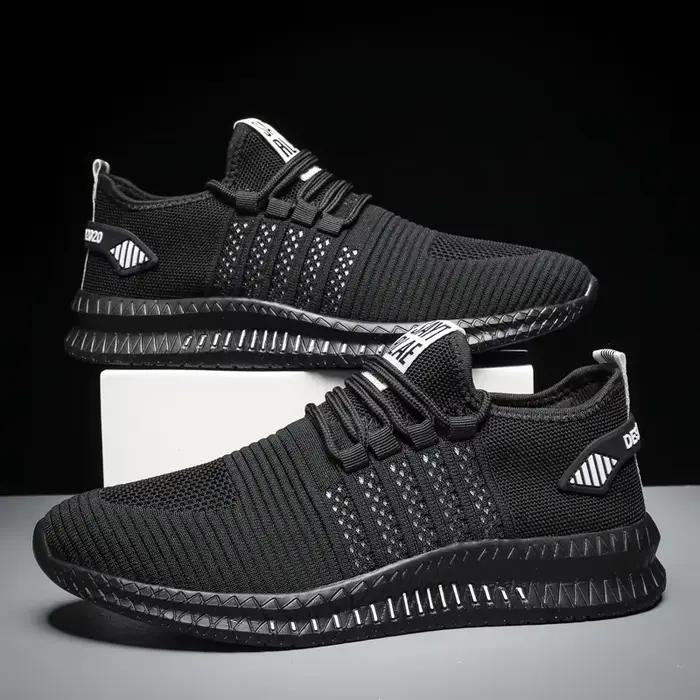 Baskets légères pour hommes, chaussures décontractées respirantes, semelles en caoutchouc et latex, idéales pour l'automne et le printemps, baskets confortables et durables pour homme