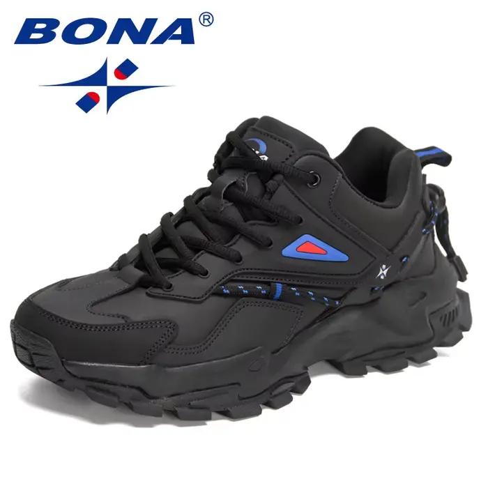 BONA – chaussures d'action en cuir pour hommes