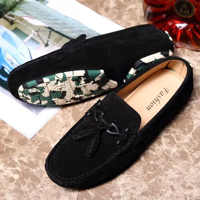 Mocassins en daim confortables pour hommes
