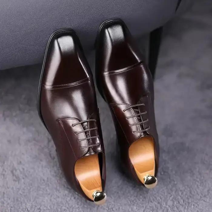 Mocassins Oxford italiens en cuir élégant pour hommes