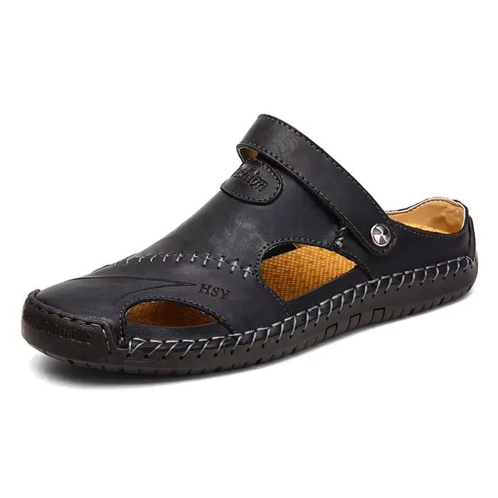 Sandales d'été en cuir pour hommes