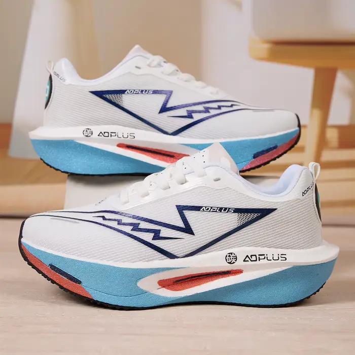 Chaussures de course ZerJer en maille avec semelle en carbone pour homme et femme polyvalentes pour plein air et randonnée